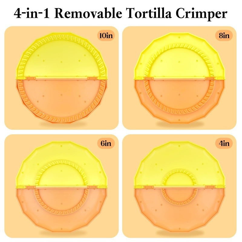 Tortilla Sealer 10-12 Inches Flour Tortilla Compatible, Tortilla Maker Tortilla Wraps Wraps Tortilla Burrito Tortilla Crimper Wrap Crimper Wrap Maker