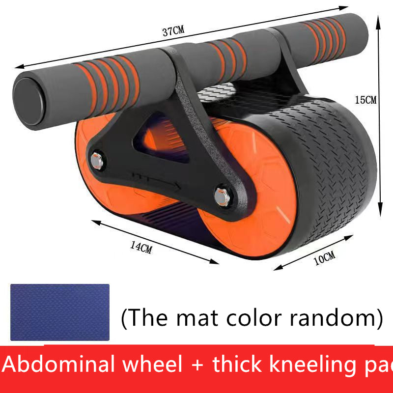 Double Wheel Abdominal Exerciser Women Men Automatic Rebound Ab Wheel Roller Waist Trainer Gym