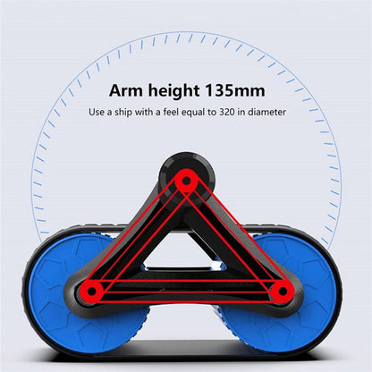 Double Wheel Abdominal Exerciser Women Men Automatic Rebound Ab Wheel Roller Waist Trainer Gym