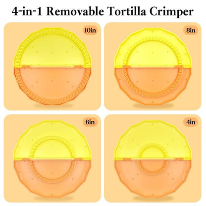 Tortilla Sealer 10-12 Inches Flour Tortilla Compatible, Tortilla Maker Tortilla Wraps Wraps Tortilla Burrito Tortilla Crimper Wrap Crimper Wrap Maker