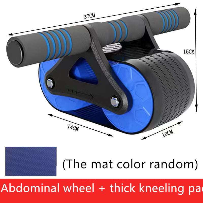 Double Wheel Abdominal Exerciser Women Men Automatic Rebound Ab Wheel Roller Waist Trainer Gym