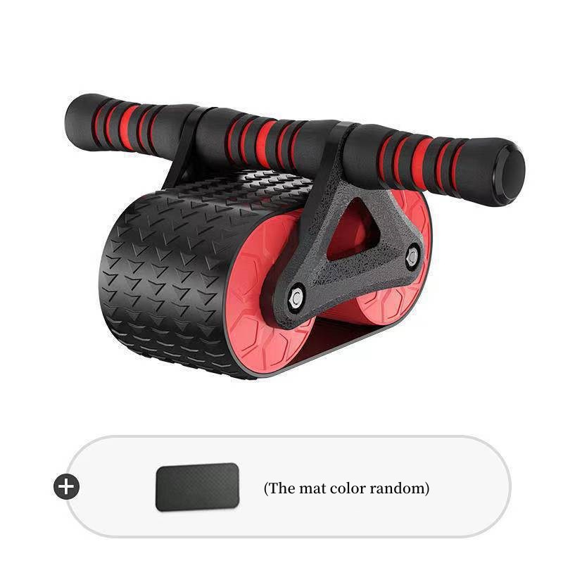 Double Wheel Abdominal Exerciser Women Men Automatic Rebound Ab Wheel Roller Waist Trainer Gym