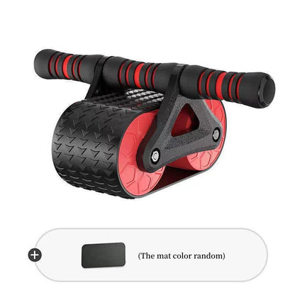 Double Wheel Abdominal Exerciser Women Men Automatic Rebound Ab Wheel Roller Waist Trainer Gym
